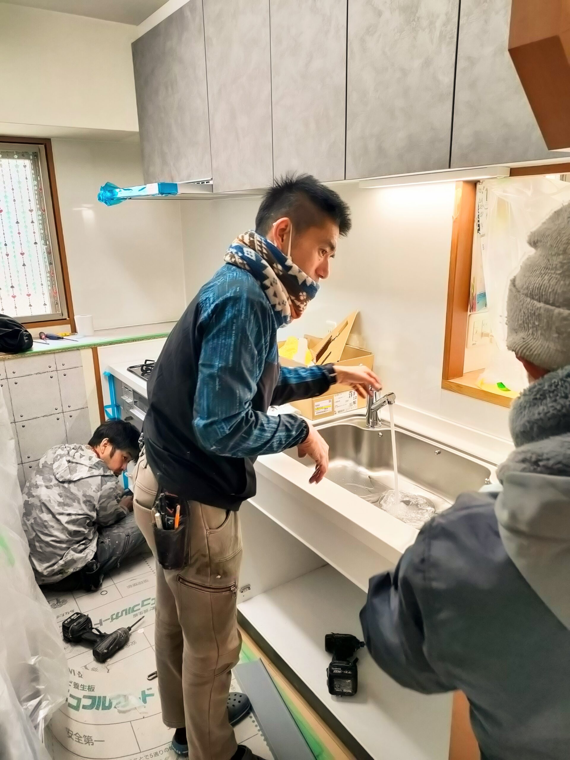 「システムキッチン1日施工」　築年数23...